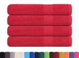 Bath Towels "FROGN" 4 pcs Red 100x150 cm 360 gsm 136933