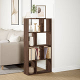 Bookcase Brown Oak 60x20x120.5 cm Engineered Wood 858153