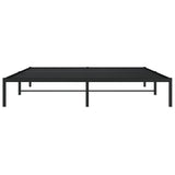 Metal Bed Frame without Mattress Black 183x213cm 373660