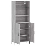 Highboard Grey Sonoma 69.5x34x180 cm Engineered Wood 3189267