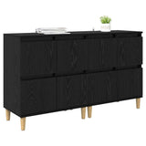 Sideboards 2 pcs Black Oak 60 x 35 x 70 cm Engineered Wood 3415604