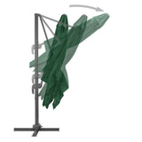 Cantilever Garden Parasol with Aluminium Pole 400x300 cm Green 44635