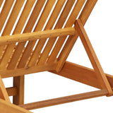 Sun Lounger Solid Acacia Wood Brown 4105538
