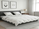 90% Goose Down Duvet Set FULDA 3 pcs 200 x 200 cm Summer White 3442286