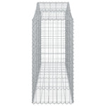 Arched Gabion Basket 200x50x100/120 cm Galvanised Iron 153395