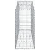 Arched Gabion Basket 200x50x100/120 cm Galvanised Iron 153395