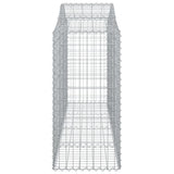 Arched Gabion Baskets 25 pcs 200x50x100/120 cm Galvanised Iron 3145656