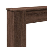 Fireplace Surround Brown Oak 100x20x100 cm Engineered Wood 854577