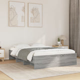 Bed Frame Grey Sonoma Engineered Wood, Plywood AU Double 3295658
