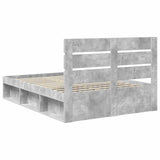 Bed Frame with Headboard Concerte 140 x 190 cm Solid Pine Wood 3411747