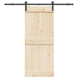 Sliding Door Hardware Kit 200 cm Steel Black 4009749