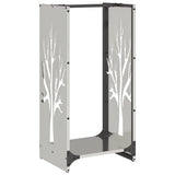 Firewood Rack 40x30x80 cm Stainless Steel 864229