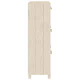 Shoe Cabinet "HAMAR" Honey Brown 59,5x35x117 cm Solid Wood Pine 340512