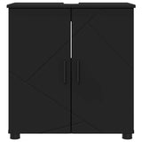 Bathroom Cabinet Black 61 x 35 x 64 cm Engineered wood & Metal 883285