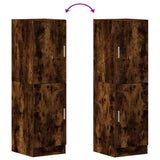Kitchen Cabinet Smoked Oak 38x41.5x131.5 cm Engineered Wood 860116