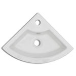 Wash Basin with Overflow 45x32x12.5 cm White 140697