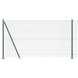 Welded Wire Fence with Concrete Base 10 x 1.2 m 3352404