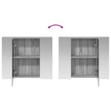 Bathroom Mirror Cabinet Grey Sonoma 60 x 14.5 x 50 cm 889076