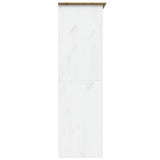 Wardrobe "BODO" White and Brown 146x53,5x173cm Solid Wood Pine 355063
