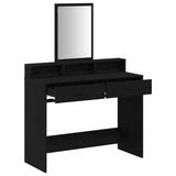 Dressing Table Black Oak 100 x 41 x 140 cm Engineered Wood 865146