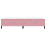 Box Spring Bed with Mattress Pink 100 x 220 cm Fabric 3398784