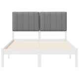 Bed Frame with Upholstered Headboard Light Grey 120 x 190 cm 878068