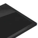 Side Table Black Tempered Glass, Powder-Coated Iron Medium 331650