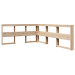 ZNTS Bookcase Bed without Mattress 160x200 cm Solid Wood Pine 3324311