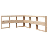 ZNTS Bookcase Bed without Mattress 160x200 cm Solid Wood Pine 3324311