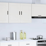Kitchen Wall Cabinet Porto White Engineered Wood 854067