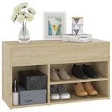 Shoe Bench Sonoma Oak 80x30x45 cm Engineered Wood 808750