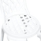 Garden Chair 2 pcs White 39 x 40 x 87cm Aluminium 42002396