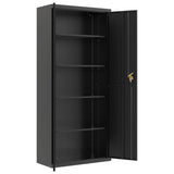 File Cabinet Black 90x40x240 cm Steel 3188327