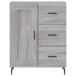 Highboard Grey Sonoma 69.5x34x180 cm Engineered Wood 3190043