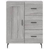 Highboard Grey Sonoma 69.5x34x180 cm Engineered Wood 3190043