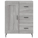 Highboard Grey Sonoma 69,5x34x180 cm Engineered Wood 3190043