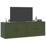 TV Cabinets 2 pcs Olive Green 67x39x44 cm Steel 841640