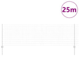 Fence and Post Silver 0.8 x 25 m Steel 3336189