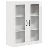 Wall Glass Cabinet PORTO High Gloss White 80 x 31 x 100 cm 885509