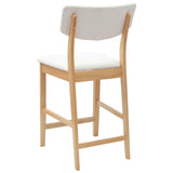 Dining Chairs 2 pcs Natural 48 x 49 x 95 cm Solid Rubber Wood 42020482