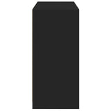Wardrobe Black Engineered wood Compact Wardrobe Rectangular 840822