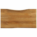 Table Top 110x60x2.5 cm Live Edge Solid Wood Mango 370767