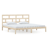 3101238 Bed Frame without Mattress Solid Wood Pine 200x200 cm