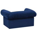 Dog Sofa with Drawer Blue 75x50x38 cm Plush 171080