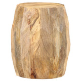 Drum Stool Solid Mango Wood 285910