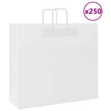 Paper Bags 250 pcs with Handles White 54x15x49 cm 4101850