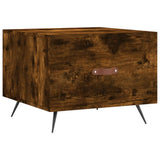 Coffee Table Smoked Oak 50x50x40 cm Engineered Wood 829342