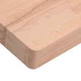 Basin Shelf Wall Mounted Steel and Solid Wood Beech 3302423