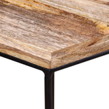 Coffee Table Solid Mango Wood 56x48x40 cm 243976