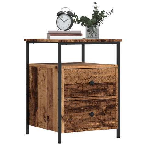 ZNTS Bedside Cabinet Old Wood 44x45x60 cm Engineered Wood 857254